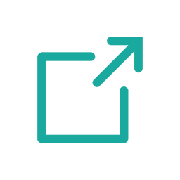 External link icon in teal, an arrow breaking out of a square