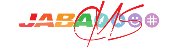 JABA CMS logo with icons for navigation, personalisation and social engagement features